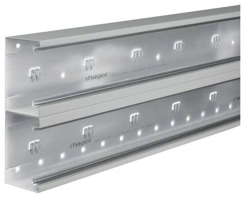 Hager BRS652101DVERZ Brüstungskanal Unterteil (L x B) 2000mm x 210mm 2m von Hager