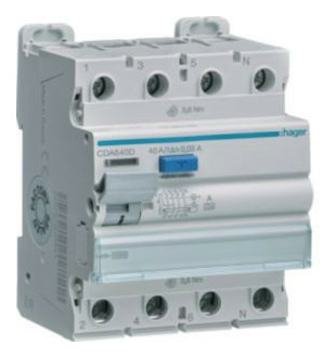 Hager CDA640D FI-Schutzschalter 4P 40A 30mA Hager CDA640D FI-Schutzschalter 4P 40A 30mA von Hager