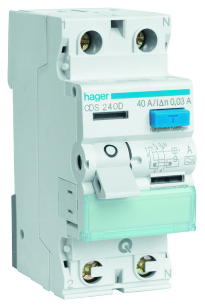 Hager CDS240D FI-Schutzschalter 2P 40A 30mA SK von Hager