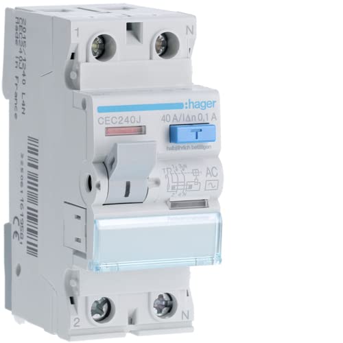 Hager CEC240J FI-Leistungsschalter für Elektrorahmen von Hager