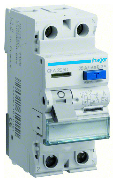 Hager CFA225D FI-Schutzschalter 2P 25A 300mA Hager CFA225D FI-Schutzschalter 2P 25A 300mA von Hager