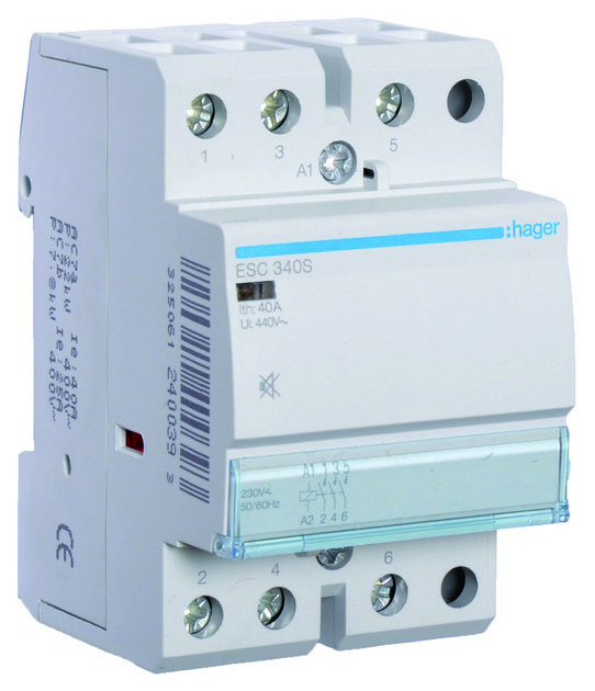 Hager ESC340S Schütze -brummfrei 40A, 3S, 230V Hager ESC340S Schütze -brummfrei 40A, 3S, 230V von Hager