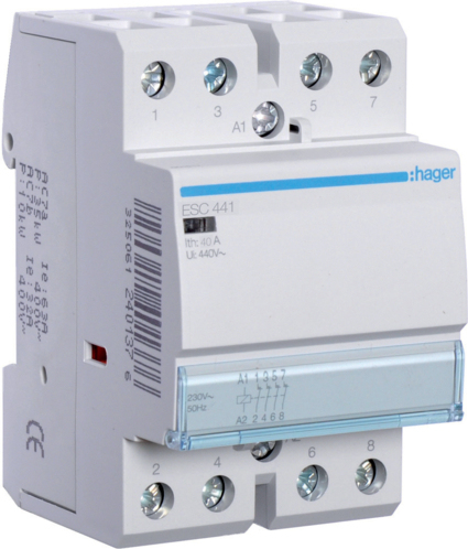 Hager ESC441 Leistungsrelais 4 (ESC441) von Hager
