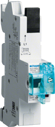 Hager HTS163E. Anzahl der Pole: 1P. AC Eingangsspannung: 230-400 V, Nominale Stromabgabe: 63 A (HTS163E) von Hager