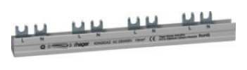 Hager KDN263AZ Phasenschiene 2P Gabel 10mm 12M Hager KDN263AZ Phasenschiene 2P Gabel 10mm 12M von Hager