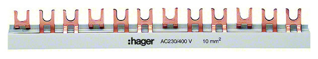 Hager KDN363B Phasenschiene 3P Gabel 10qmm 57M Hager KDN363B Phasenschiene 3P Gabel 10qmm 57M von Hager