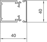 Hager LF4004007035 2m PVC Kabelrinnensystem (LF4004007035) von Hager