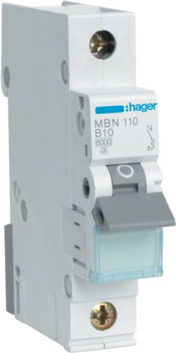 Hager Leitungsschutzschalter 1polig 10 A MBN110 (MBN110) von Hager
