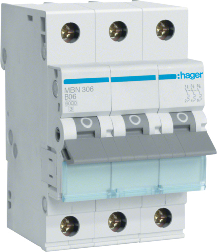 Hager MBN306 Elektroschalter 3P (MBN306) von Hager