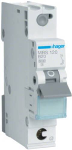 Hager MBS120 MBS120 Leitungsschutzschalter 1phasig 20A 230 V, 400V Hager MBS120 MBS120 Leitungsschutzschalter 1phasig 20A 230 V, 400V von Hager