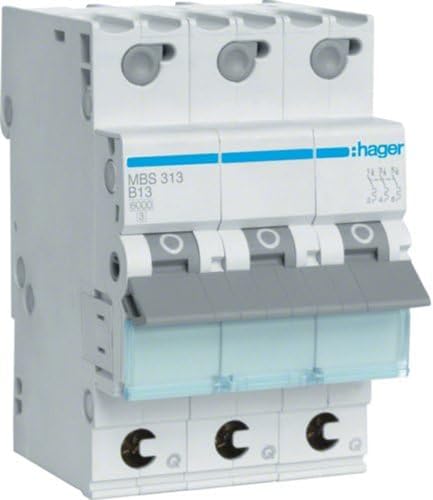 Hager MBS313 MBS313 Leitungsschutzschalter 3polig 13A 400V Hager MBS313 MBS313 Leitungsschutzschalter 3polig 13A 400V von Hager