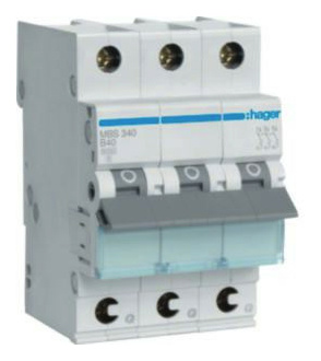 Hager MBS340 Sicherungsautomat 3P B-40A SSK Hager MBS340 Sicherungsautomat 3P B-40A SSK von Hager