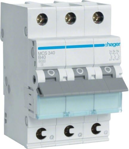 Hager MCS340 FI-/LS-Schalter 10A 1p+N C 0,03mA, 400 V, Multicolor von Hager