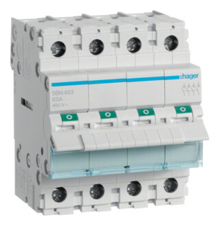 Hager SBN463 Ausschalter 4P 63A Hager SBN463 Ausschalter 4P 63A von Hager