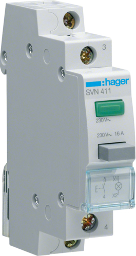 Hager SVN411. Internationale Schutzart (IP-Code): IP20. Breite: 17,5 mm, H�he: 83 mm (SVN411) von Hager