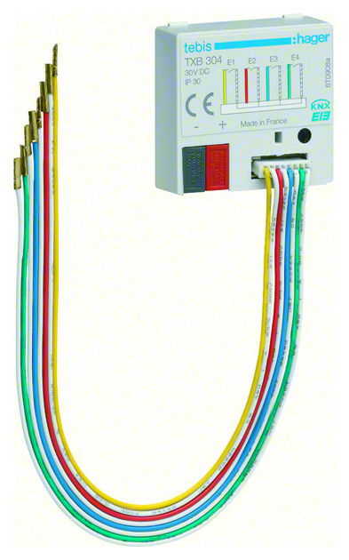 Hager TXB304 Binäreingang KNX 4fach UP Hager TXB304 Binäreingang KNX 4fach UP von Hager