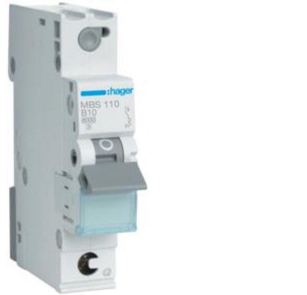 Hager Verteiler Hager LS-Schalter 1polig 6kA B-10A 1M QC MBS110 Hager Verteiler Hager LS-Schalter 1polig 6kA B-10A 1M QC MBS110 von Hager