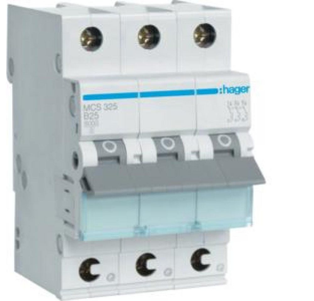 Hager Verteiler Hager LS-Schalter 3polig 6kA C-25A 3M QC MCS325 Hager Verteiler Hager LS-Schalter 3polig 6kA C-25A 3M QC MCS325 von Hager