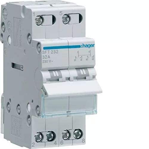 Hager sft232 – Switch Modular 2-polig 32 A COMUN oben i-0-ii Hager sft232 – Switch Modular 2-polig 32 A COMUN oben i-0-ii von Hager