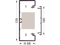 Kanalbund Br70170/1 Ph - (8M) - (2 meter) von Hager