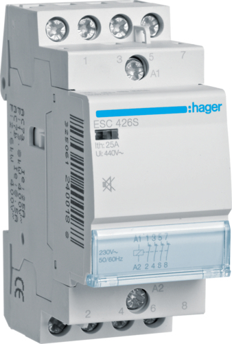 Schütz ESC426S 25A 4Ö 230v brummfei (ESC426S) von Hager