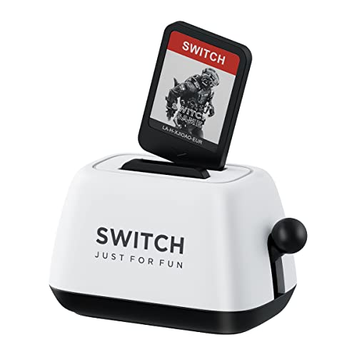 Hagibis Switch-Spielehülle, kompatibel mit Nintendo Switch-Spielkarten, tragbarer süßer Toaster-Aufbewahrungshalter, Aufbewahrung von 2 Switch-Spielkassetten(Weib) [Nintendo_Switch] von Hagibis