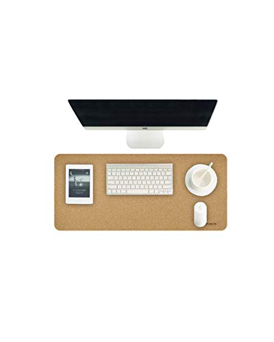 Hagibis schreibtischunterlage kork für Büro, Zuhause, Desk pad, Naturkork, schreibtisch zubehör,schreibtisch unterlegmatte,schreibtischunterlage papier,schreibtisch organizer, (Kork, 62 x 30 cm) von Hagibis