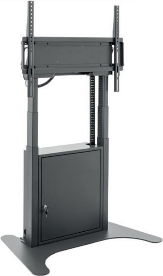 HAGOR Lift Pro Light - Aufstellung - motorisiert - für LCD-Display - verriegelbar - Schwarz - Bildschirmgröße: 140-218 cm (55-86) - Montageschnittstelle: bis zu 800 x 600 mm - Bodenaufstellung von Hagor