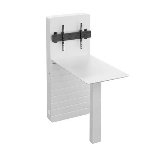 Hagor CON-Line® W Table 32 - 55" Medienstele Boden-Wand-Montage inkl. Stehtisch von Hagor