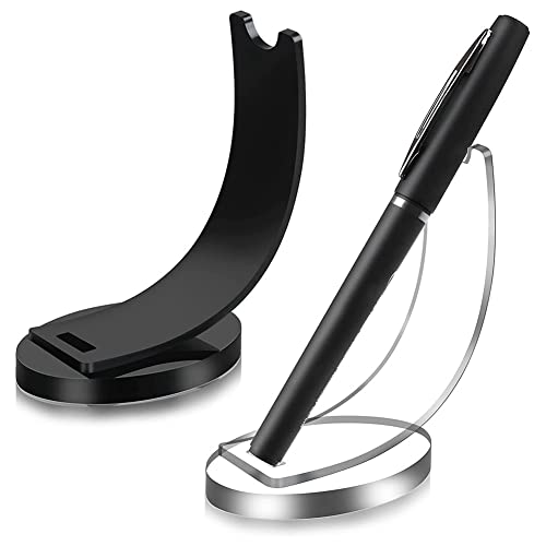 2 StüCk Elektronischer Stift Halter Acryl, Bleistift Ausstellung StäNder, FüLlfeder Halter, Kugelschreiber, Stift Durchsichtiger StäNder, PräSentation StäNder, Stift Organizer von Hagsnec