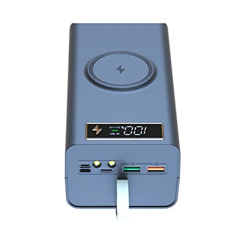 Hagsnec 21X18650 -Aufbewahrungsbox LED-Licht Quick QC3.0 Charge 18650 Bank Case 15W Wireless Charging A von Hagsnec