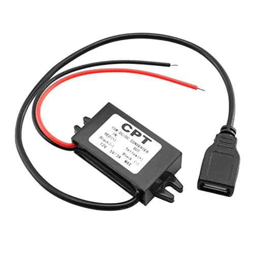 Jiulixiang Auto Stromwandler DC 12V auf 5V 3A Spannungswandler mit Einzelnen USB AdapteranschlüSsen für Aufladen Von Auto Audio Telefonen von Hagsnec