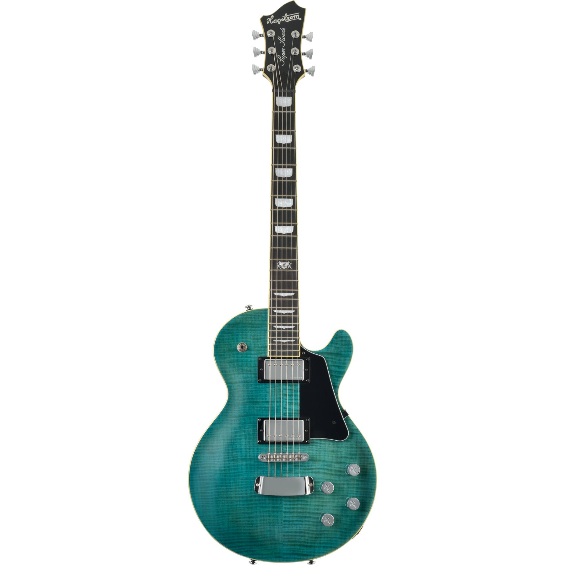 Hagstrom Super Swede NewGen Fall Sky Gloss Electric Guitar with Case Hagstrom Super Swede NewGen Fall Sky Gloss Electric Guitar with Case von Hagstrom
