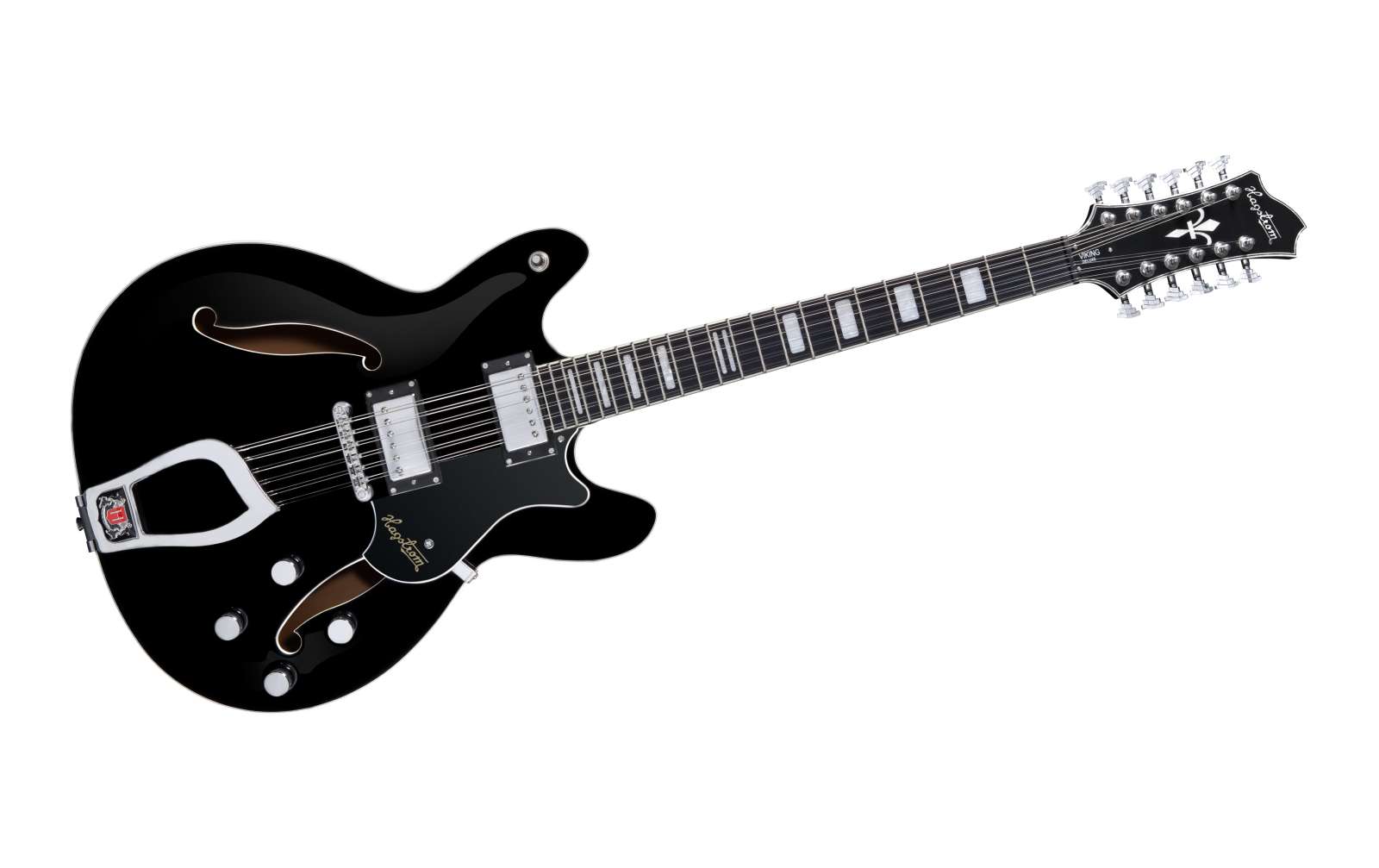 Hagstrom Viking 12 String in Black Gloss Hagstrom Viking 12 String in Black Gloss von Hagstrom