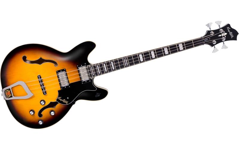 Hagstrom Viking Bass Lefthand Tobacco Sunburst von Hagstrom