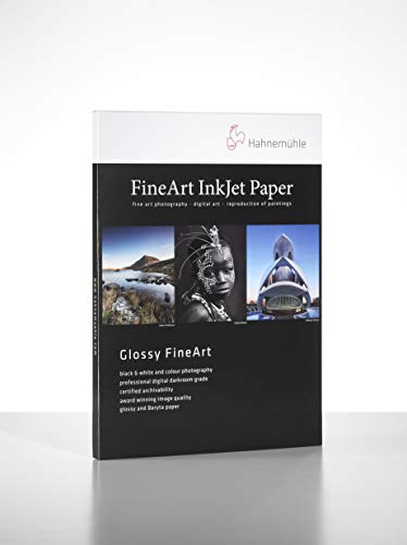 Hahnemühle 10641667 Digital FineArt Photo Rag Pearl Papier, 320 g/m², DIN A4, 210 x 297 mm, naturweiß von Hahnemühle