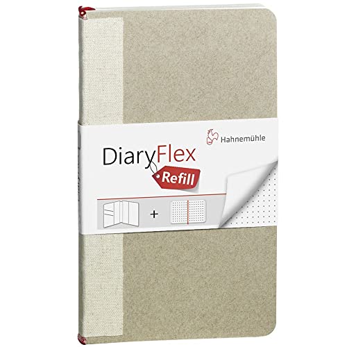 Hahnemühle DiaryFlex Refill, Nachfüllheft, gepunktet, 100g/m², 18,2x10,4cm, 80 Blatt/160 Seiten von Hahnemühle