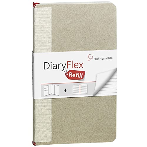 Hahnemühle DiaryFlex Refill, Nachfüllheft, liniert, 100g/m², 18,2x10,4cm, 80 Blatt/160 Seiten von Hahnemühle
