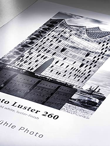 Hahnemühle HAH10643171 Photo Luster Papier, 260 g/m², 24 Zoll Rolle, 610 mm x 30 m, hellweiß von Hahnemühle