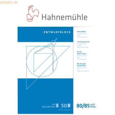 Hahnemühle Skizzenblock FineArt 10622401 DIN A4 80/85g 50 Blatt Hahnemühle Skizzenblock FineArt 10622401 DIN A4 80/85g 50 Blatt von Hahnemühle