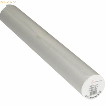 Hahnemühle Skizzenpapier Rolle 33cmx50m 40/45g transparent von Hahnemühle