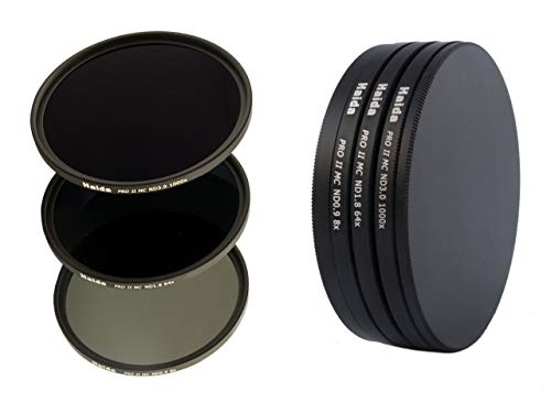 HAIDA PRO II Digital MC Neutral Graufilter Set bestehend aus ND8, ND64, ND1000 Filtern 72mm inkl. Stack Cap Filtercontainer und Cap HAIDA PRO II Digital MC Neutral Graufilter Set bestehend aus ND8, ND64, ND1000 Filtern 72mm inkl. Stack Cap Filtercontainer und Cap von Haida