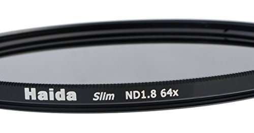 HAIDA Slim Graufilter ND64x - 62mm - Schlanke Fassung + Pro Lens Cap mit Innengriff von Haida