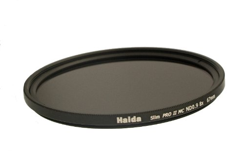HAIDA Slim Graufilter PRO II MC (mehrschichtvergütet) ND8x 55 mm. Schlanke Fassung + Cap mit Innengriff von Haida