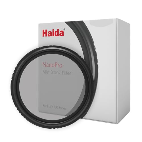 Haida Mist Black 1/4 Filter mit Objektivdeckel kompatibel mit Fujifilm Fuji X100VI X100 X100S X100F X100T X100V Digitalkamera von Haida