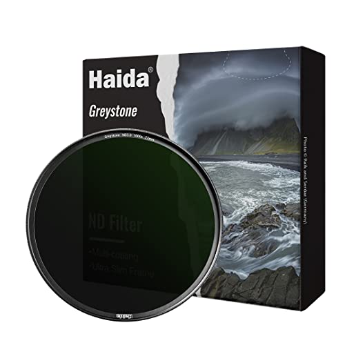 Haida ND3.0 Filter mit 3 Blenden, 67 mm, Graufilter, mehrfach beschichtet, mit goldenem Außenring Haida ND3.0 Filter mit 3 Blenden, 67 mm, Graufilter, mehrfach beschichtet, mit goldenem Außenring von Haida