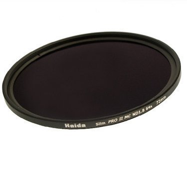 Haida Slim Graufilter PRO II MC (mehrschichtvergütet) ND400x 72mm. Schlanke Fassung + Cap mit Innengriff von Haida