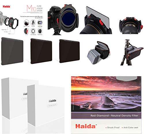 Serie Haida M10 Starter Kit Red Diamond ND 8X, 64x,1000x, Polfilter, Adapterringe 67-82 mm, sowie der neuen M10 Filtertasche Serie Haida M10 Starter Kit Red Diamond ND 8X, 64x,1000x, Polfilter, Adapterringe 67-82 mm, sowie der neuen M10 Filtertasche von Haida