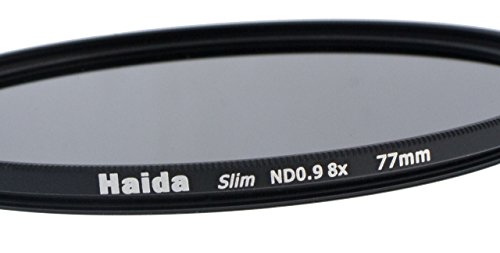 Slim Graufilter ND8 77mm. Extrem schlanke Fassung + Pro Lens Cap 77mm von Haida
