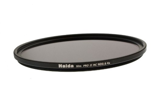 Slim Graufilter PRO II MC (mehrschichtvergütet) ND 0.6 (4X) 67 mm - Schlanke Fassung + Cap mit Innengriff von Haida